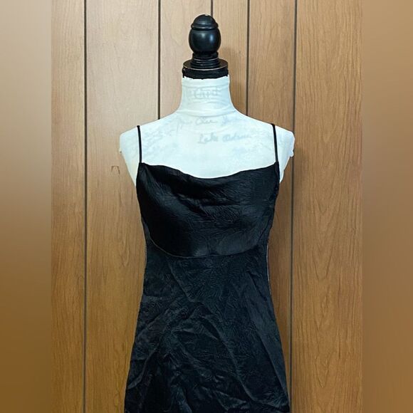 Proenza Schouler Crushed Satin Cowl Neck Midi-Dress size 6 - Picture 7 of 13